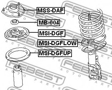 MITSUBISHI MR297932 Anti-Friction Bearing, suspension strut support mounting